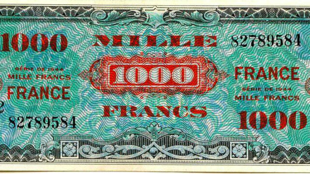 1000 francs France type 1945