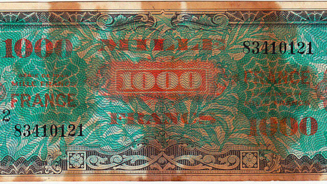 1000 francs France type 1945