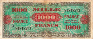 1000 francs France type 1945