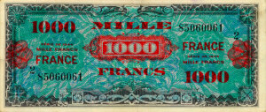 1000 francs France type 1945