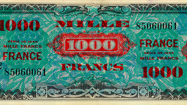 1000 francs France type 1945