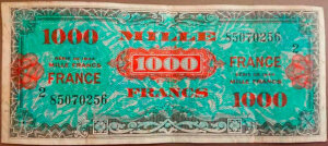 1000 francs France type 1945