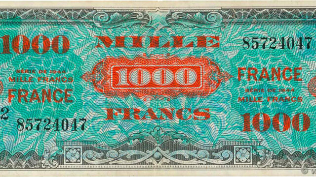 1000 francs France type 1945