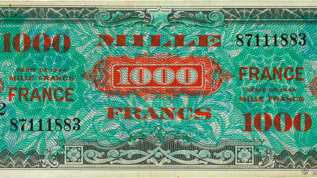 1000 francs France type 1945