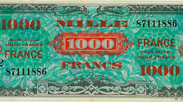 1000 francs France type 1945