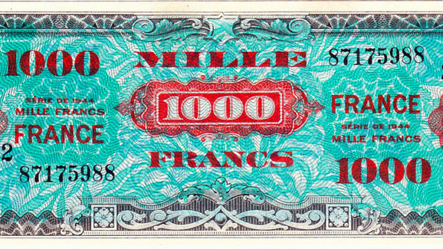 1000 francs France type 1945