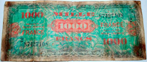 1000 francs France type 1945