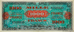 1000 francs France type 1945