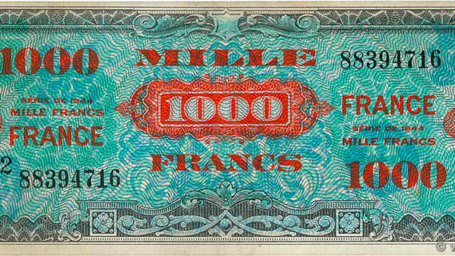 1000 francs France type 1945