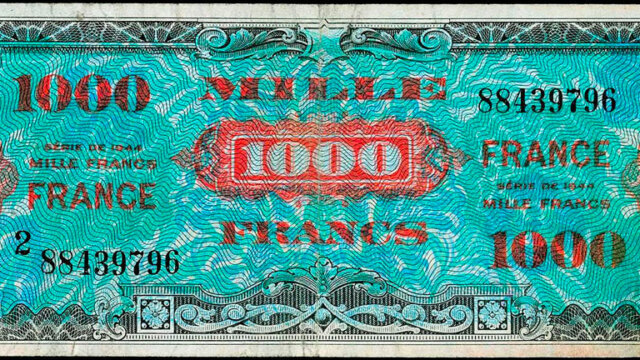 1000 francs France type 1945