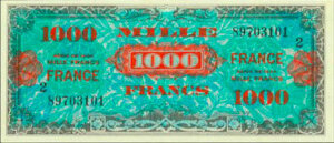 1000 francs France type 1945