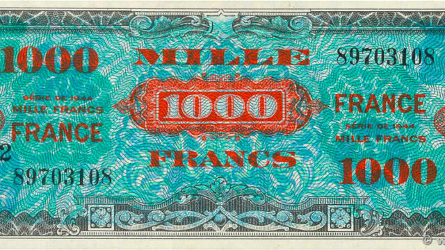 1000 francs France type 1945