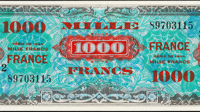 1000 francs France type 1945