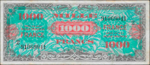 1000 francs France type 1945