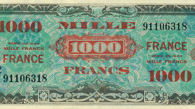 1000 francs France type 1945