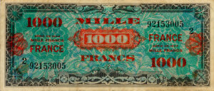 1000 francs France type 1945