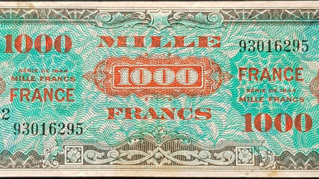 1000 francs France type 1945