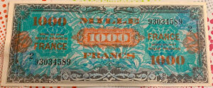 1000 francs France type 1945