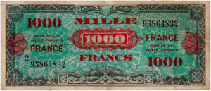 1000 francs France type 1945