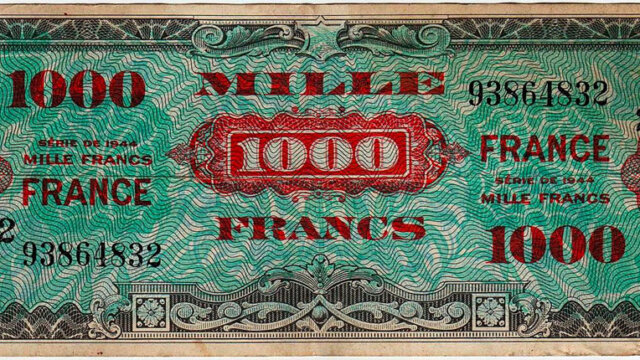 1000 francs France type 1945