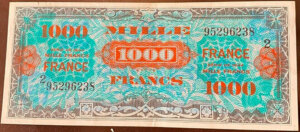 1000 francs France type 1945