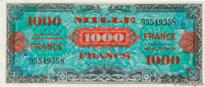 1000 francs France type 1945