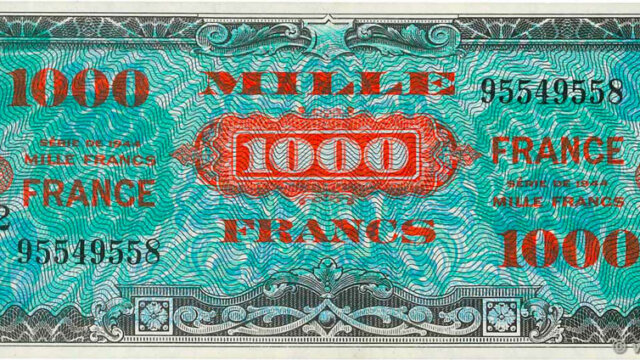 1000 francs France type 1945