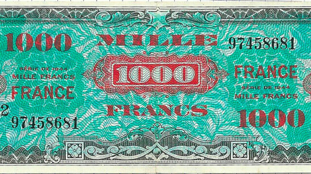 1000 francs France type 1945