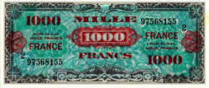 1000 francs France type 1945