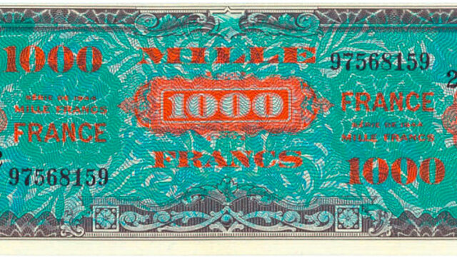 1000 francs France type 1945