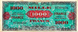 1000 francs France type 1945