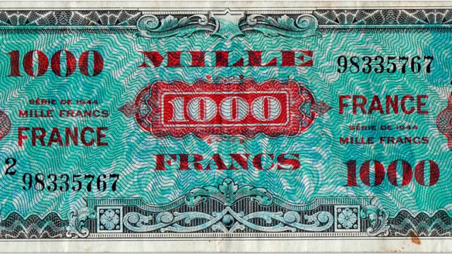 1000 francs France type 1945