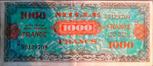 1000 francs France type 1945