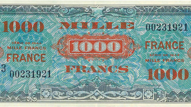 1000 francs France type 1945