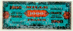 1000 francs France type 1945