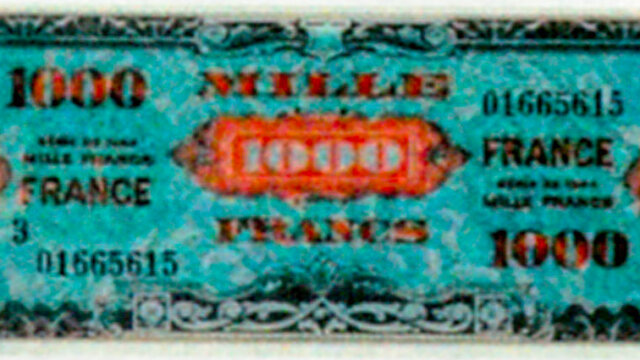 1000 francs France type 1945