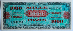 1000 francs France type 1945