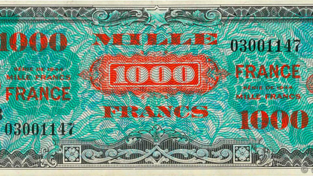 1000 francs France type 1945