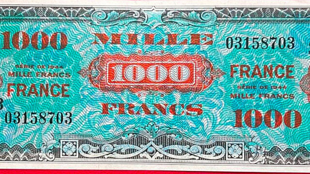 1000 francs France type 1945