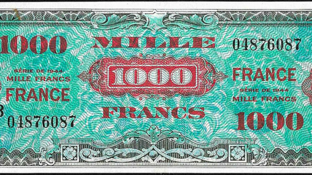 1000 francs France type 1945