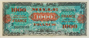 1000 francs France type 1945