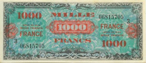 1000 francs France type 1945