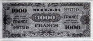 1000 francs France type 1945