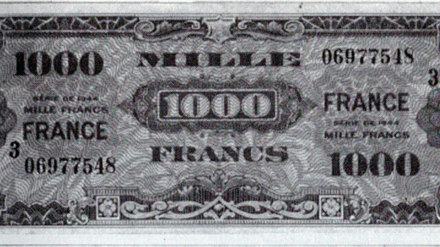 1000 francs France type 1945