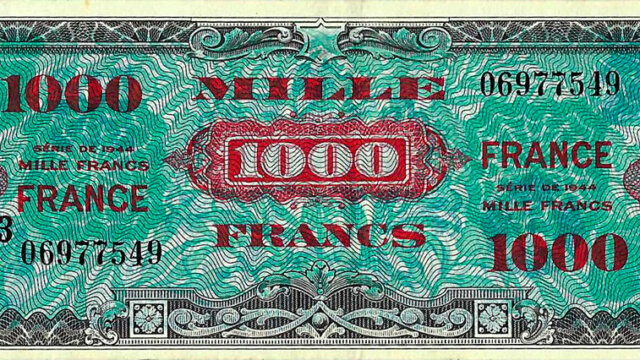 1000 francs France type 1945