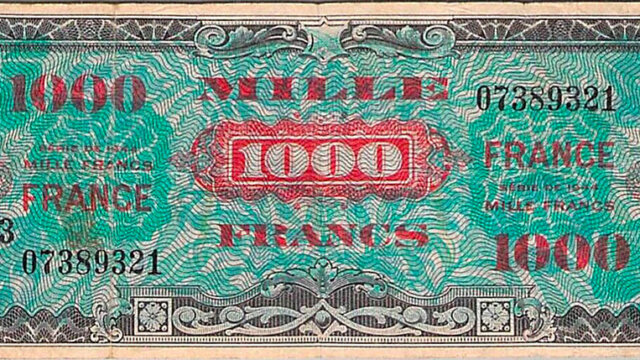 1000 francs France type 1945