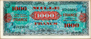 1000 francs France type 1945