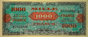 1000 francs France type 1945