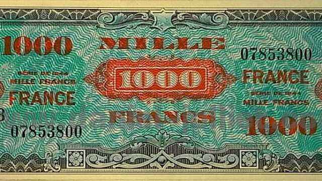 1000 francs France type 1945