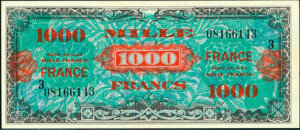 1000 francs France type 1945